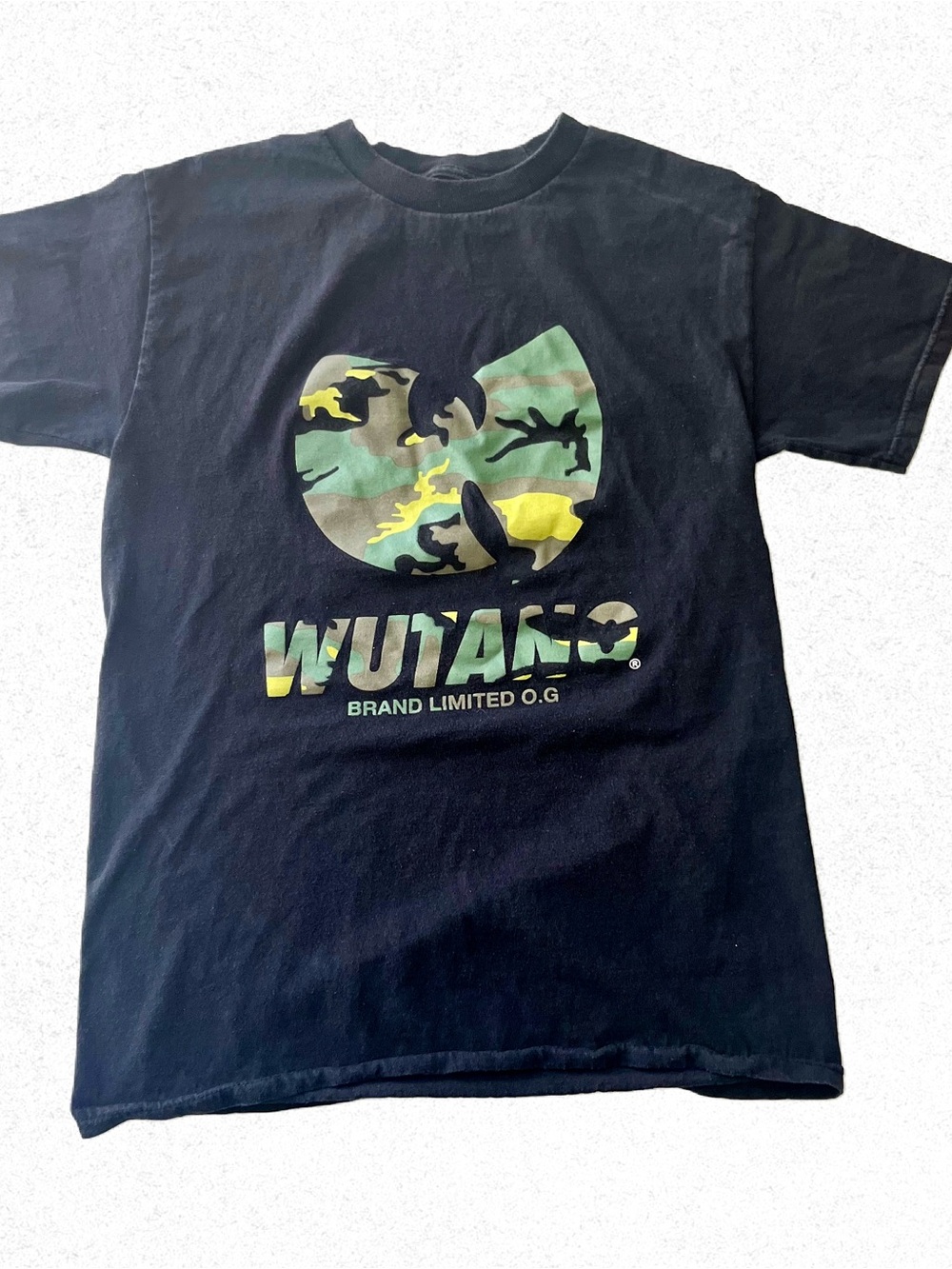 Official Wu-Tang Brand Limited O.G. Camo Logo T-Shirt, Vintage Rap Tee - Size S